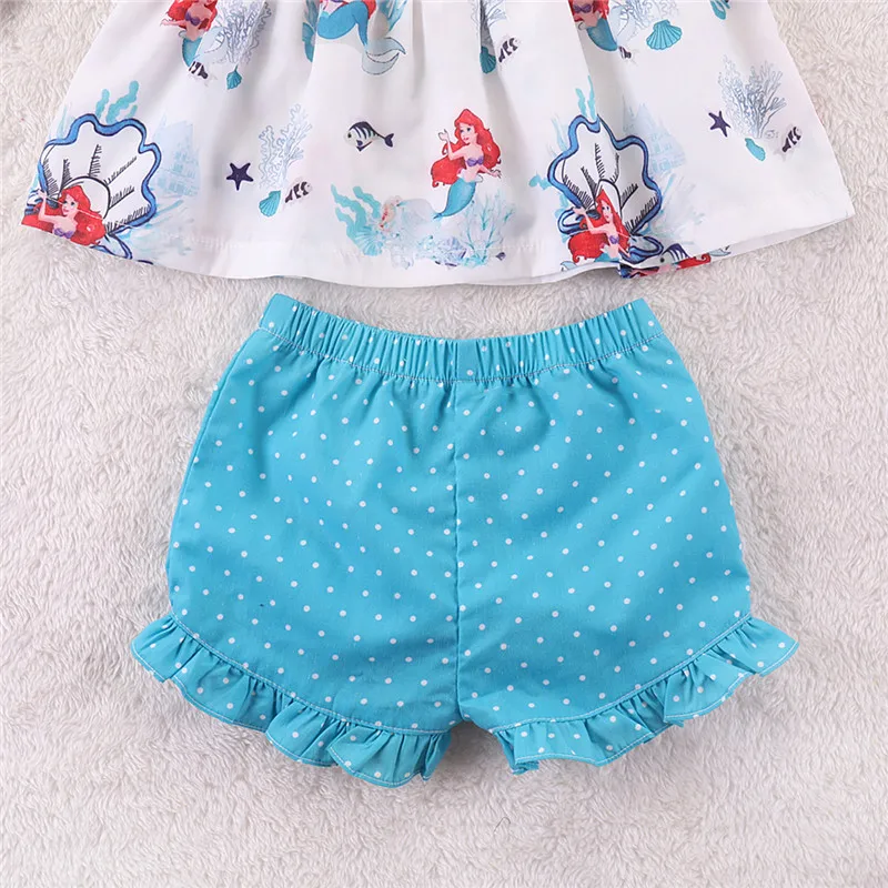 Emmababy От 0 до 4 лет Детские для маленьких девочек мультфильм русалка хлопок