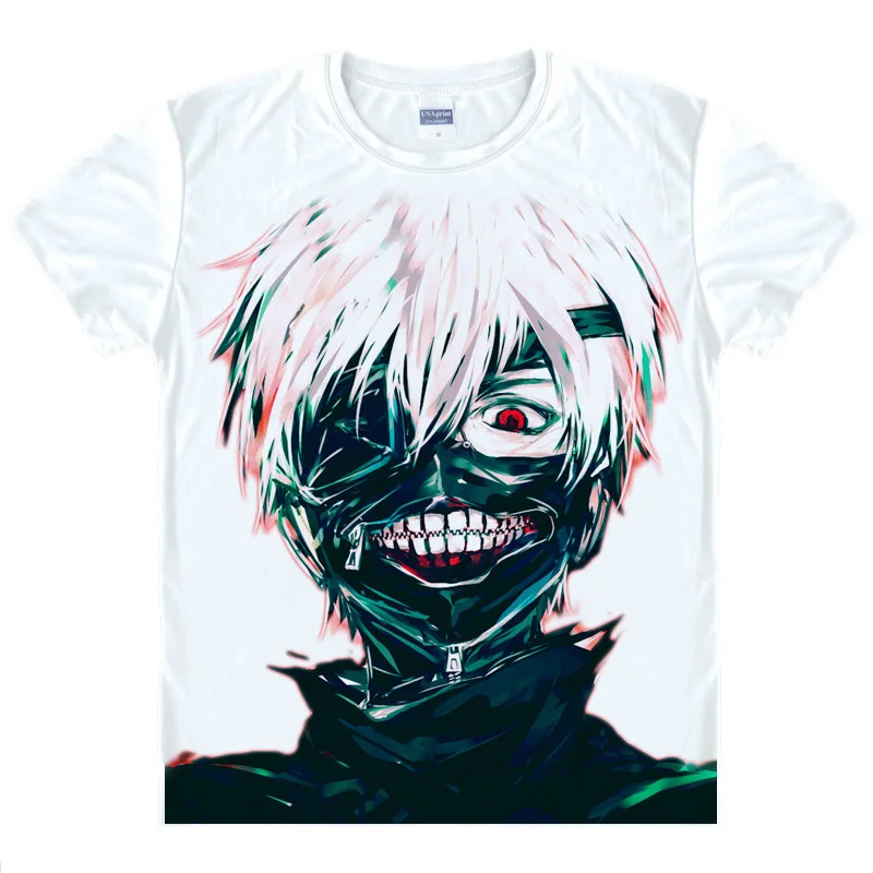 Токийский Гуль Кен канеки футболки японское аниме футболка 3d принт Косплей