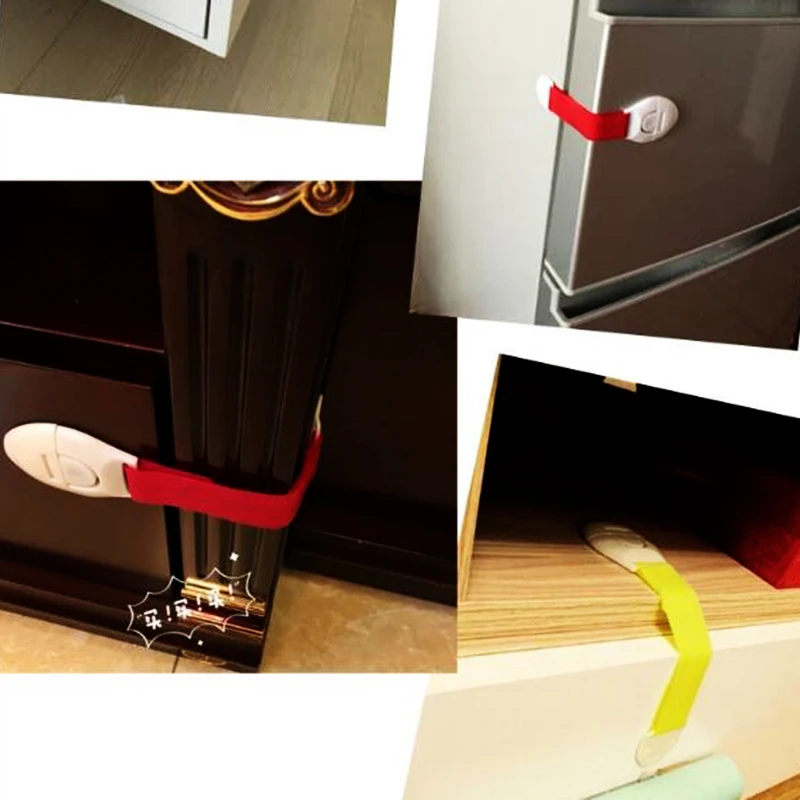 

1 Pcs Baby Safety Lock Creative Plastic Drawer Door Cabinet Cupboard Safety Locks Protection From Children For Newborns