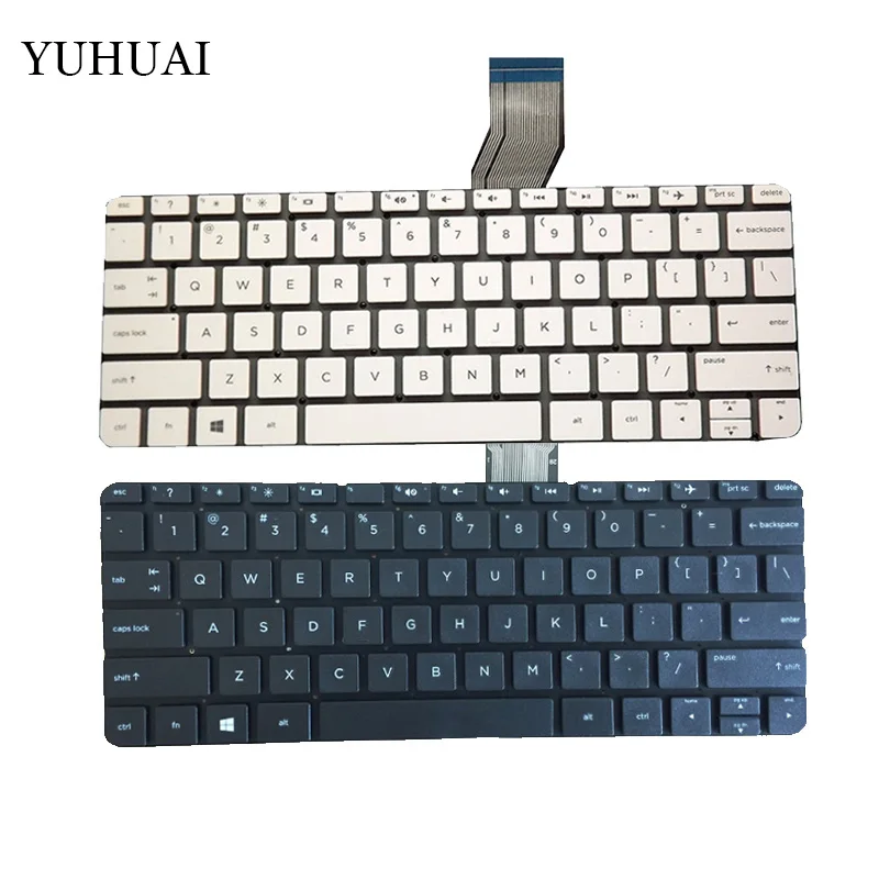 Новая клавиатура для ноутбука HP stream 11-d 11-d011wm 11-D010WM английская белая и черная без