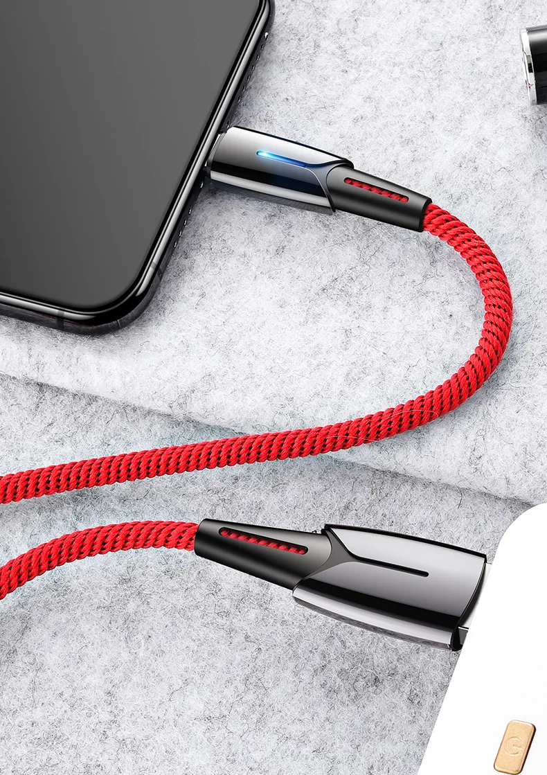 CAFELE USB кабель 2.0A Быстрая зарядка данных Кабель зарядного устройства для iPhone XS Max XR X 8 7 6 6S 5 5S iPad автоматическое отключение кабеля