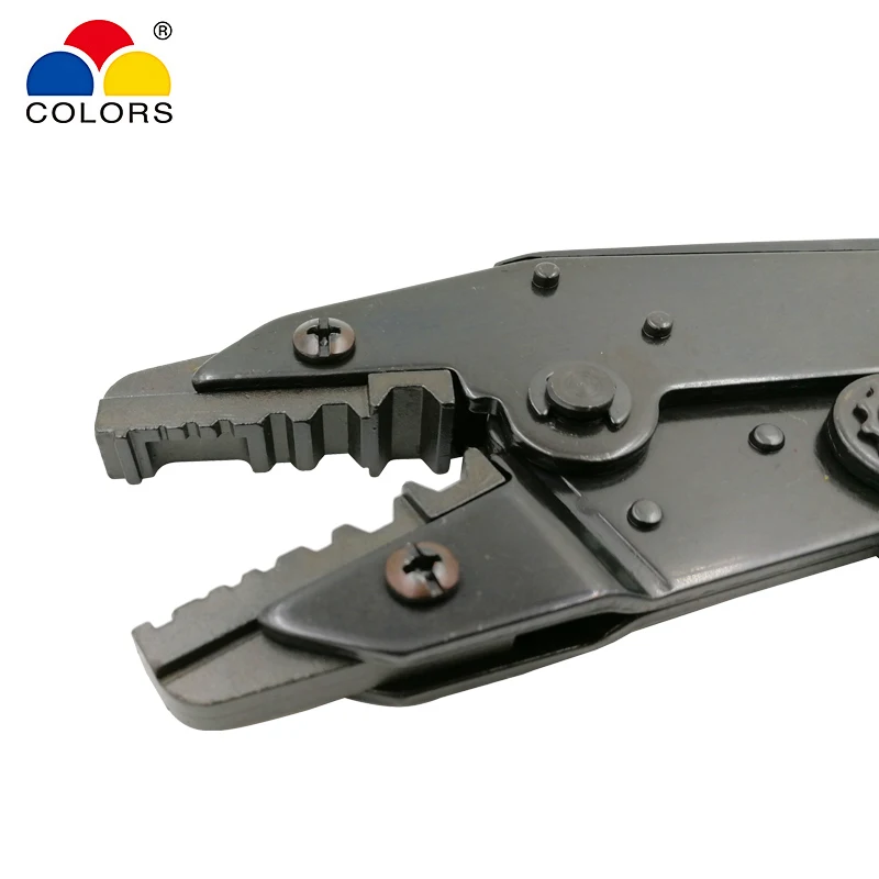 Цвета HS-02H1 коаксиальные обжимные плоскогубцы RG58/59/62, 8X коаксиальные щипцы SMA/BNC разъемы углеродистая сталь храповик обжимной инструмент