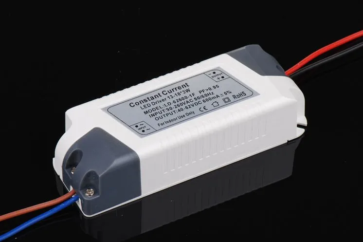 

5ps one lot low price resell cable out High quality lighting accessories LED Electronic driver adaptor 13-18*3w Constant current