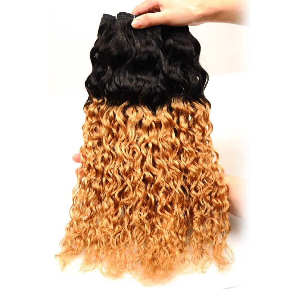 Pinshair Ombre индийские человеческие волосы с волнистыми прядями для наращивания