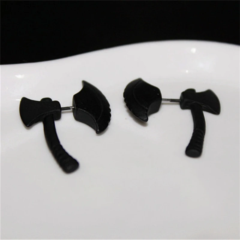 RONGQING 1 пара/лот Бохо шикарные серьги-гвоздики с топором неосновные перспективы