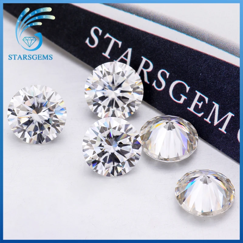 

Round Brilliant Cut 8.5 mm GH Color Lab Created Moissanites Stone High quality