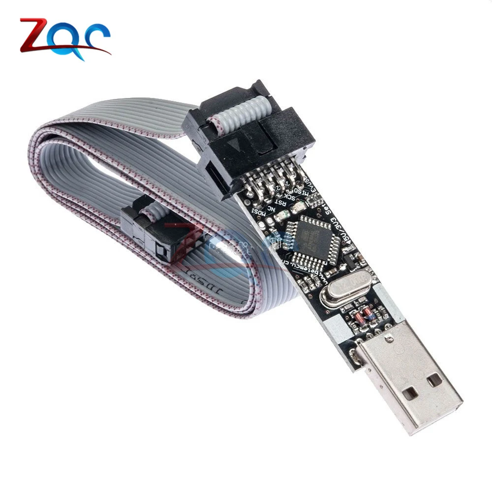 USBasp USB ISP 3.3V / 5V AVR Programmer ATMEGA8 ATMEGA128 New +10PIN Wire Support Win7 64Bit | Инструменты