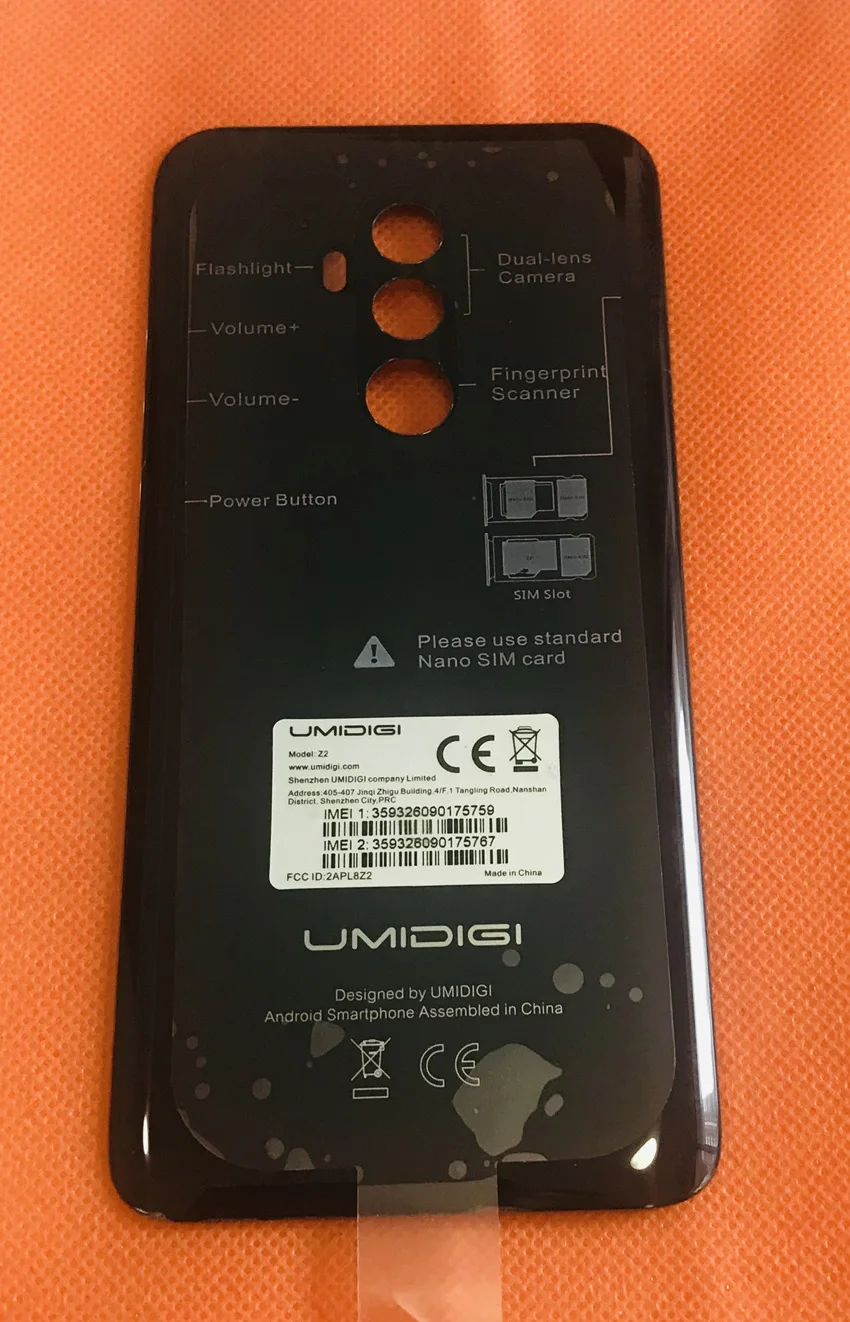 Использовать сзади Батарея чехол для umidigi Z2 Helio P23 Восьмиядерный
