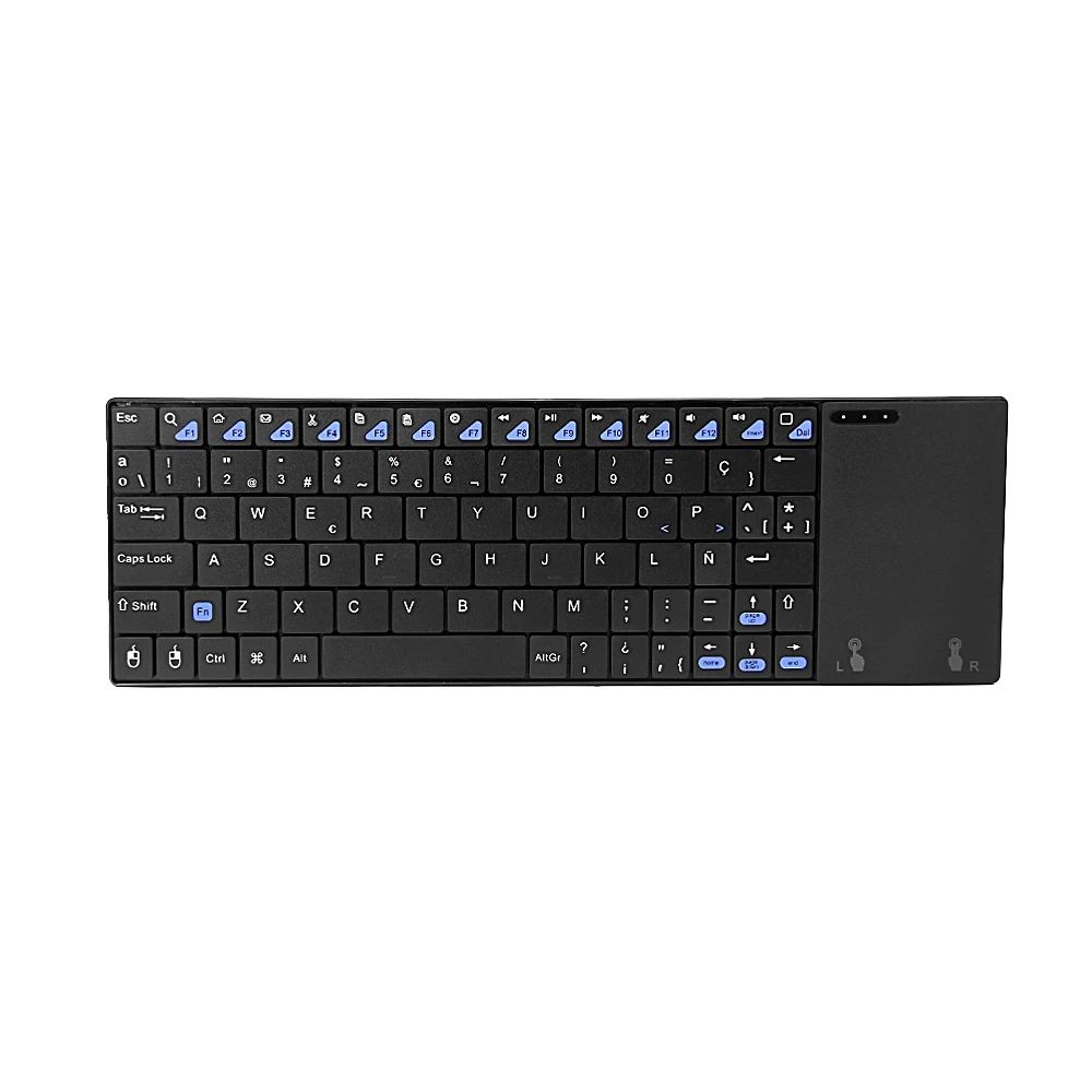 Оригинальная беспроводная клавиатура MINIX NEO K2 с крышкой из нержавеющей стали и сенсорной панелью, предназначенной для ТВ-приставок, ПК под управлением ОС Windows - Цвет: Spanish version