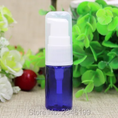 10 мл пустая маленькая бутылка для крема лосьона с белым насосом пластиковая