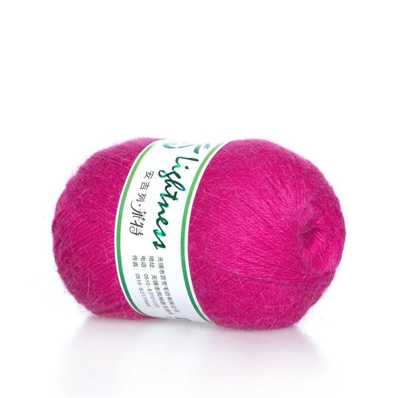 100g/Bag Soft Long-haired Rabbit Velvet Ultra-soft Baby-skin-specific Hand-knitted Sweater Crochet Wool Yarn For Knitting Thread | Дом и сад