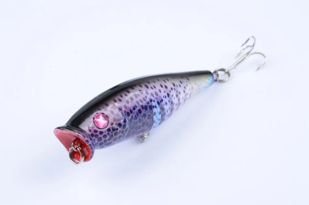 1PCS/lot Popper Lure 5 colors fishing tackle 7.5cm 7.8g lure bait | Спорт и развлечения