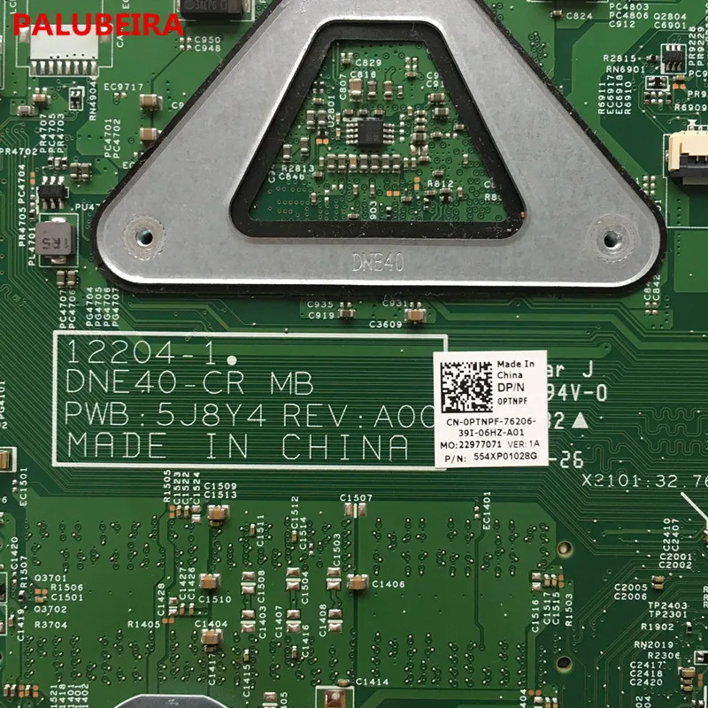PALUBEIRA 12204-1 CN-0PTNPF PTNPF для DELL INSPIRON 3421 5421 материнская плата портативного компьютера с