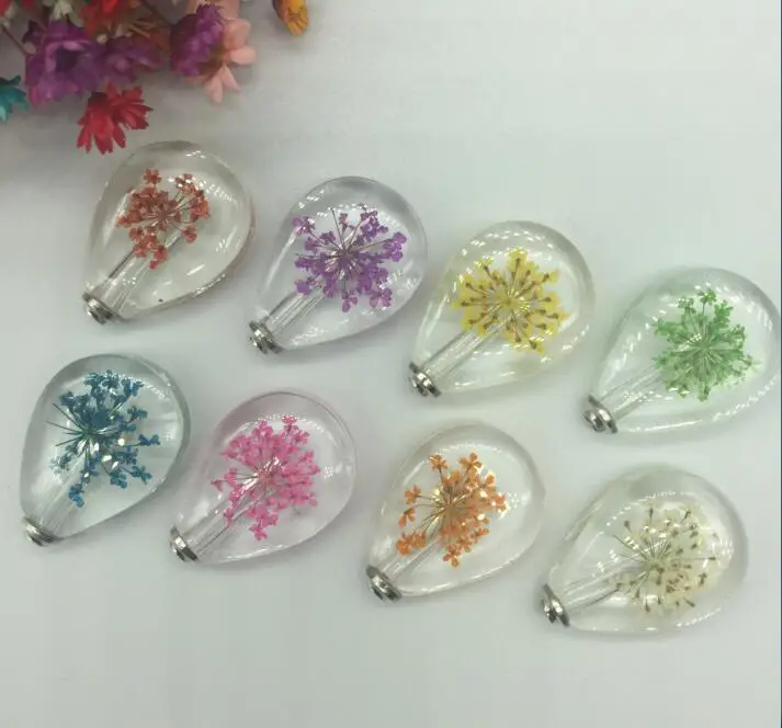 1 шт./лот смешанный цвет натуральный сушеный флакон с подвеской креативный для