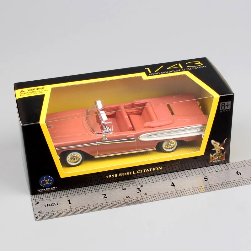 1:43 весы hot yat ming mini old ford 1958 Edsel Citation конвертируемый Pacer cruiser литая модель автомобиля