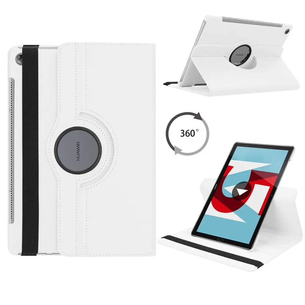 M5 10.8 white Вращающийся на 360 градусов чехол для huawei MediaPad M5 10,8, складной чехол-подставка для huawei MediaPad M5 Pro 10 10,", чехол для планшета - Цвет: M5 10.8 white