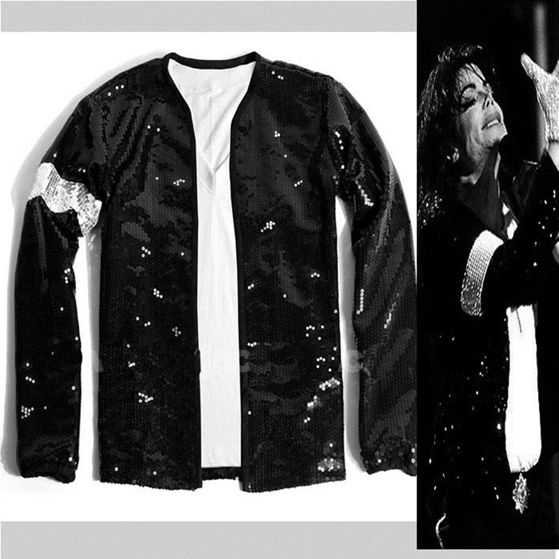 SexeMara Майкл Джексон BILLIE JEAN SEQUIE куртка перчатки костюм MJ для подарка исполнения в