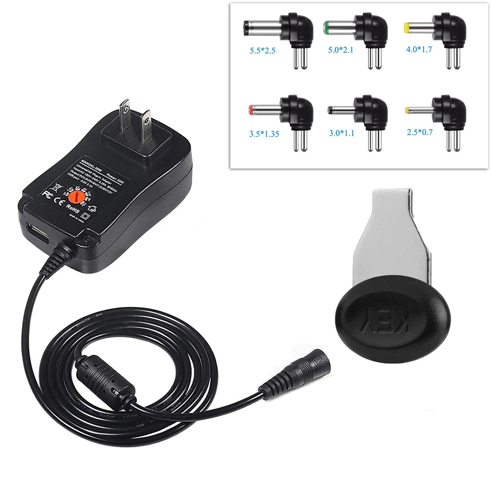 AC DC Мощность адаптер 3 В 4 5 6 7 9V 12V 2A Регулируемый USB универсальный Зарядное