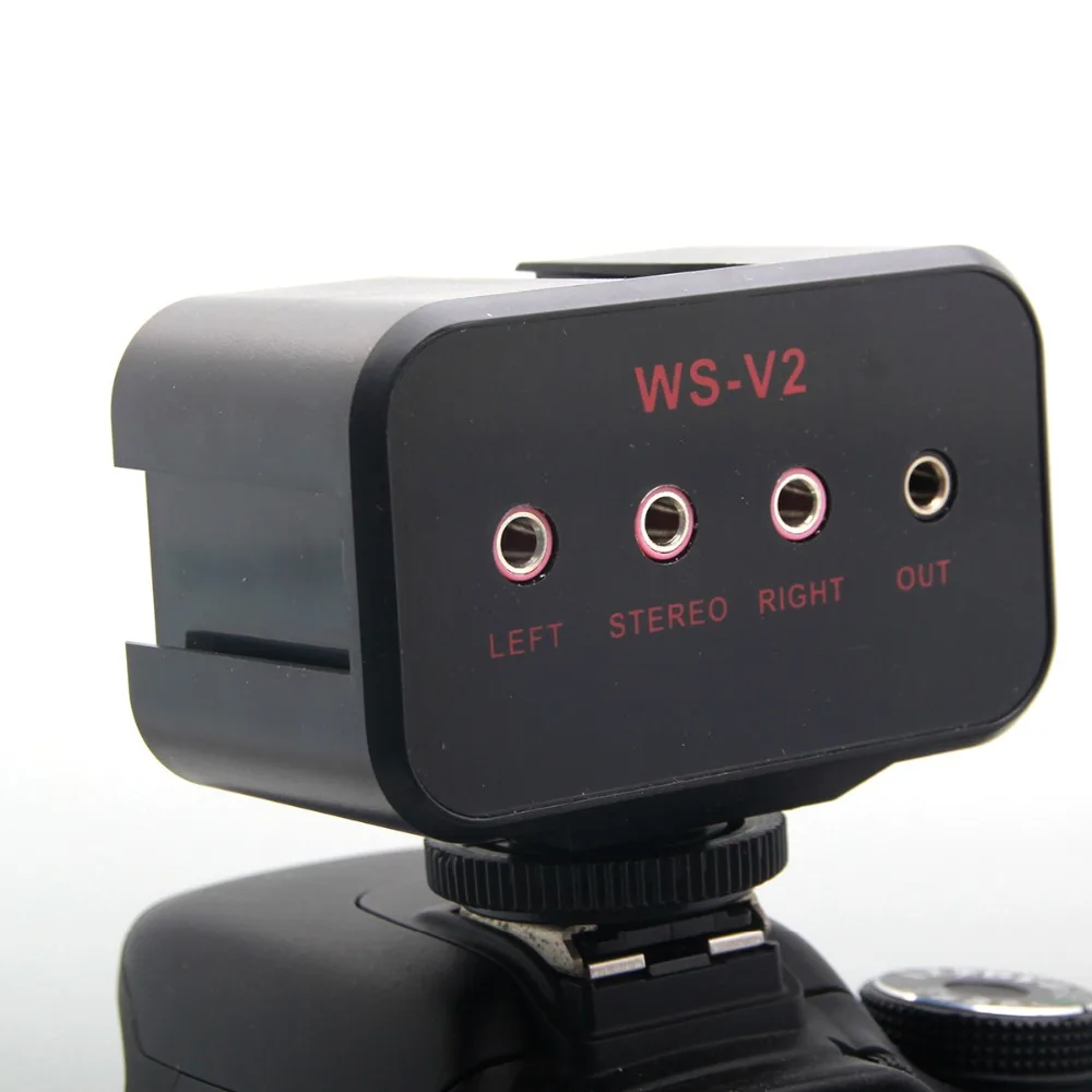 WS-V2 Универсальный аудио адаптер с двумя XLR входами для DSLR камер стерео и двойной
