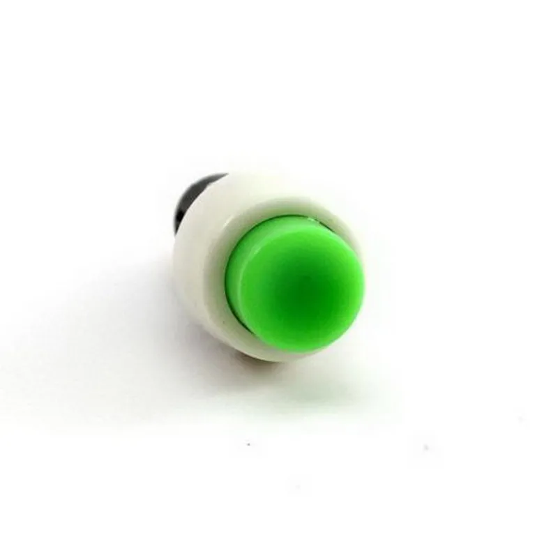 2 шт./лот новый зеленый мини 2-контактный круглый переключатель кнопка