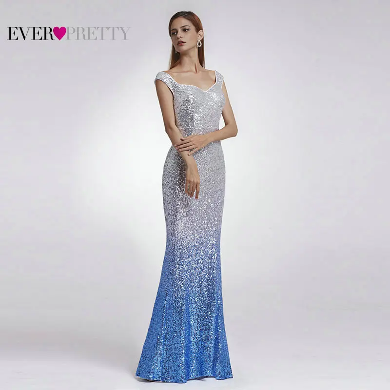 Ever-Pretty сексуальные женские винтажные Длинные вечерние платья элегантные облегающие А-образные платья с блестками длиной до пола с v-образным вырезом размера плюс вечерние платья