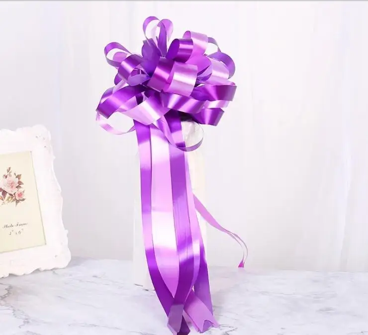 Лента с бантом свадебное украшение автомобиля цветочные дверные ручки зеркало