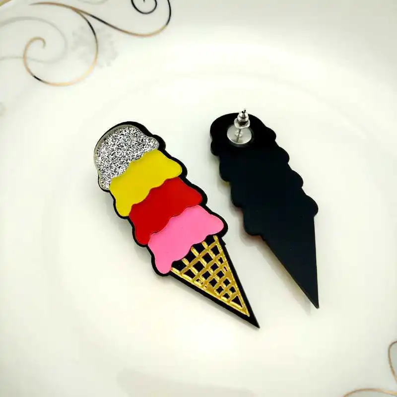 Женские акриловые серьги гвоздики в стиле хип хоп|fashion stud earrings|stud earringsstud earrings for