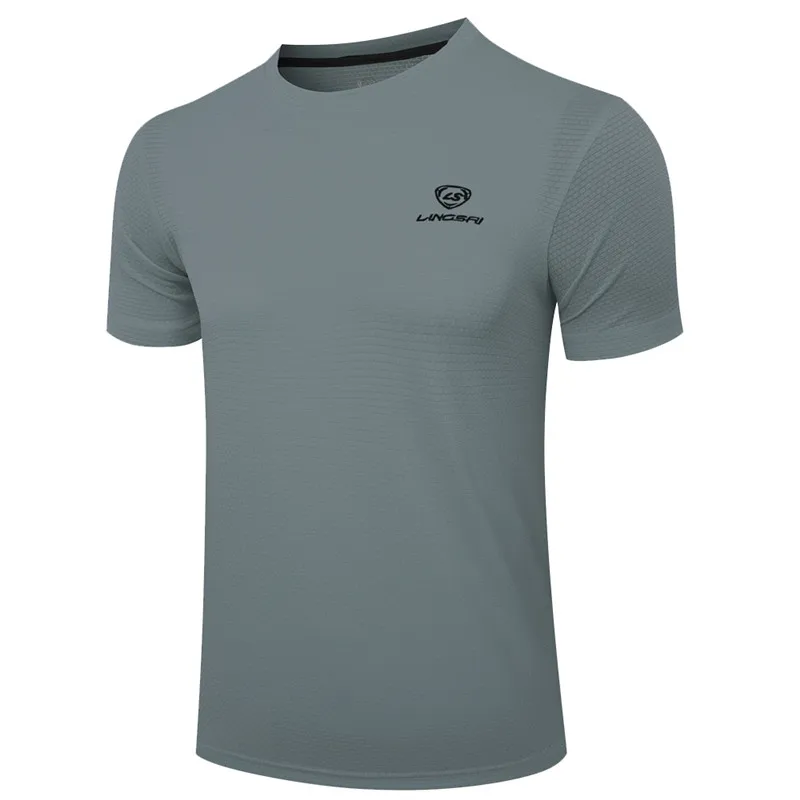 grey Для мужчин s велосипед рубашки Slim Fit тренировки Рубашки Мужской Обучение Футболка Для мужчин быстросохнущая Бег Велоспорт короткий рукав Джерси - Цвет: grey