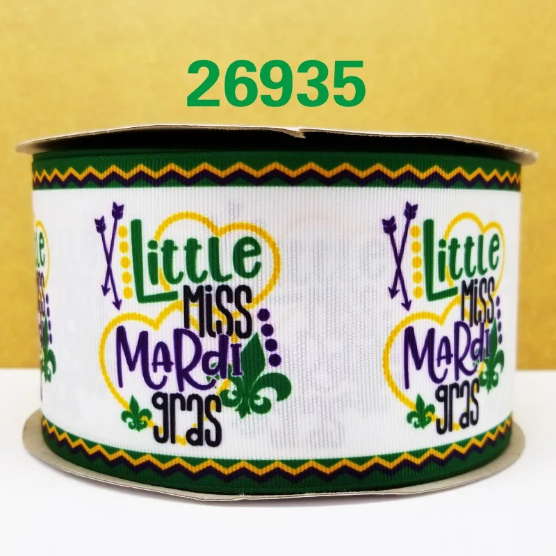 26935 Марди Гра Мультфильм напечатанные ленты 26898 - Цвет: 26935
