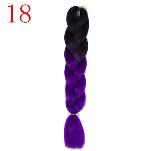 MERISIHAIR, 24 дюйма, Омбре, косички, синтетические волосы на крючках, для наращивания, огромные косички, прически, синий, серый, красный - Цвет: #10