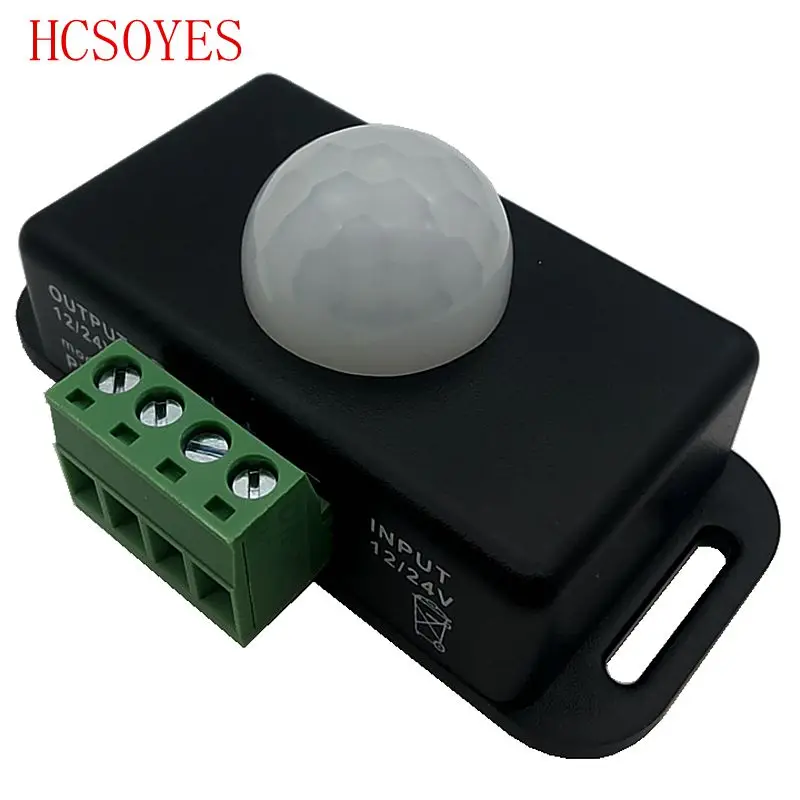 Мини детектор движения с ИК датчиком 12В 24В для светодиодной ленты светильник