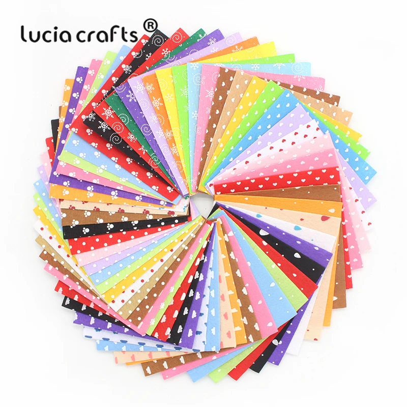 Lucia crafts 10 шт. 15*15 см полиэстер; нетканый войлочная ткань DIY Ручная работа шитье украшения Материал B0602