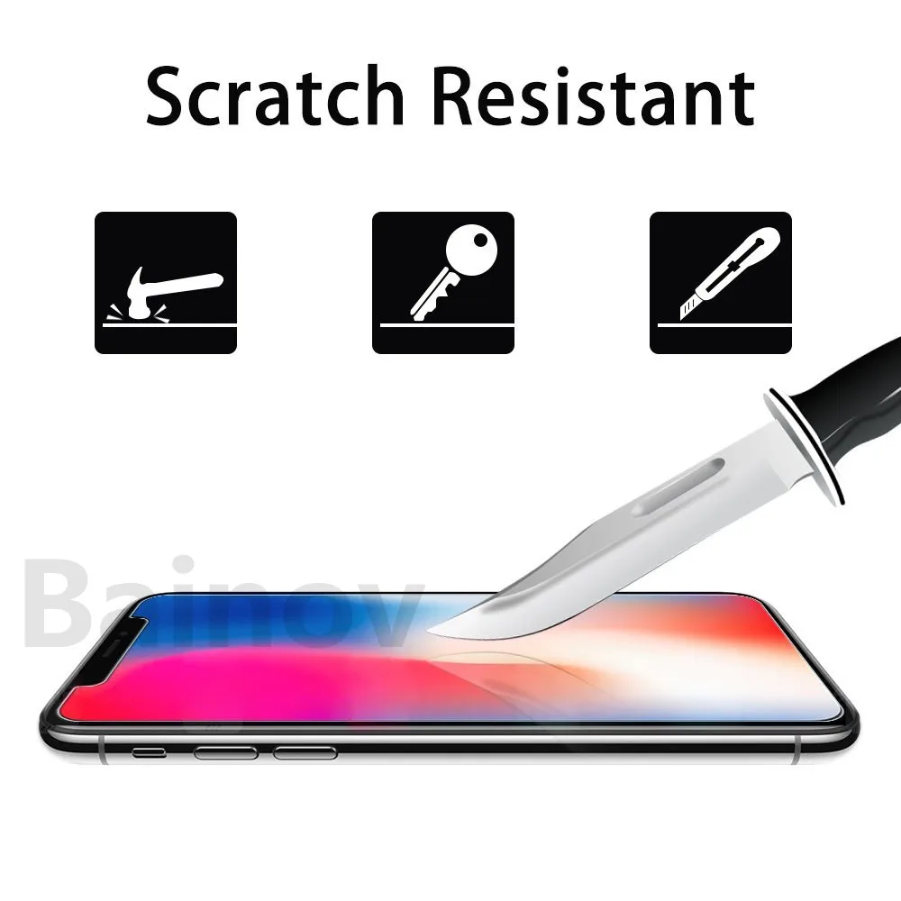 9H ультратонкое закаленное стекло для iphone 8, 7, 6, 6S Plus, защита экрана, защитное стекло, пленка для iphone x, 5, 5S, se, 4 4S