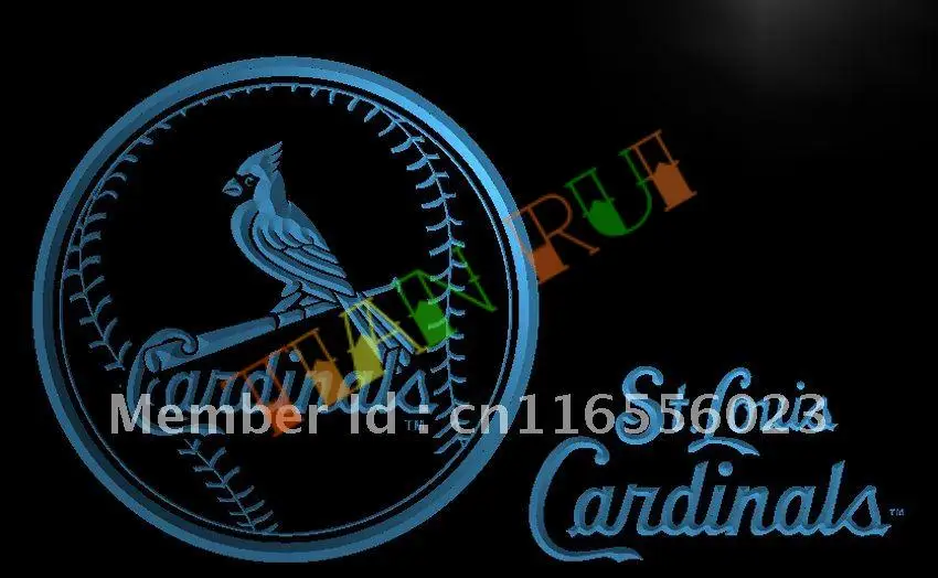 

LA265-бейсбольная светодиодная неоновая световая вывеска StLouis Cardinals