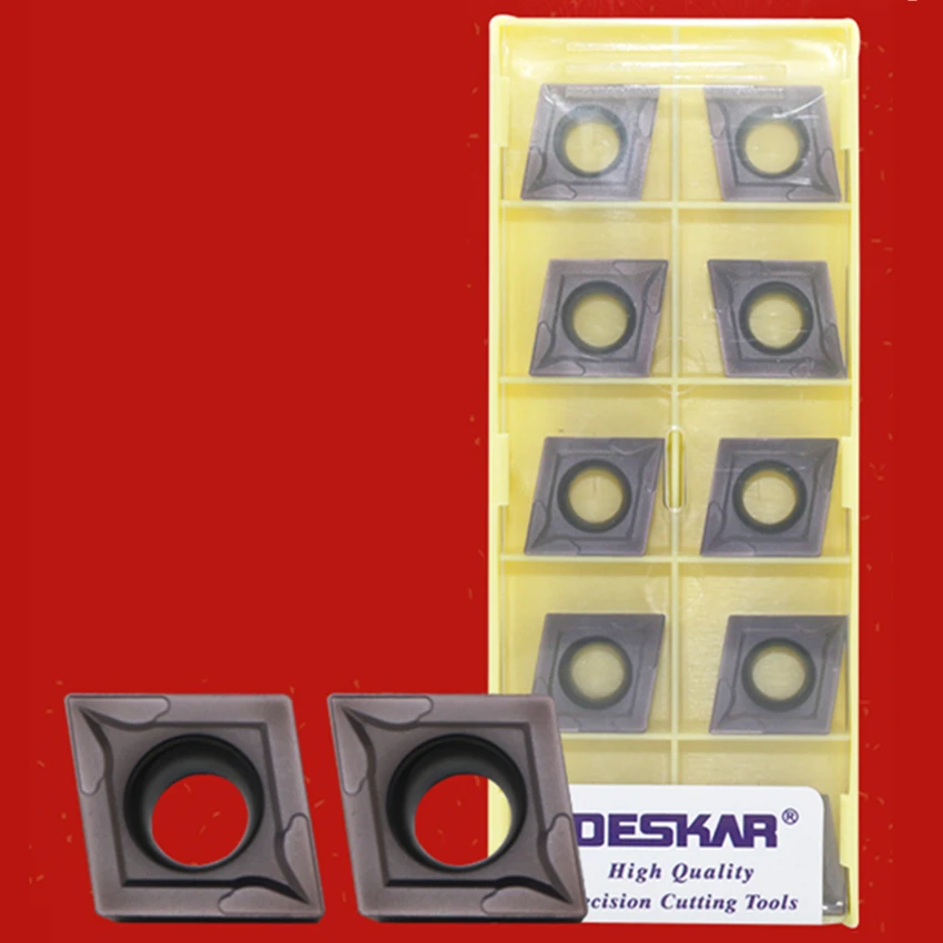 DESKAR CCMT120404 CCMT431 LF6018/CCMT120408 CCMT432 LF6018 режущие вставки подходит для нержавеющая сталь