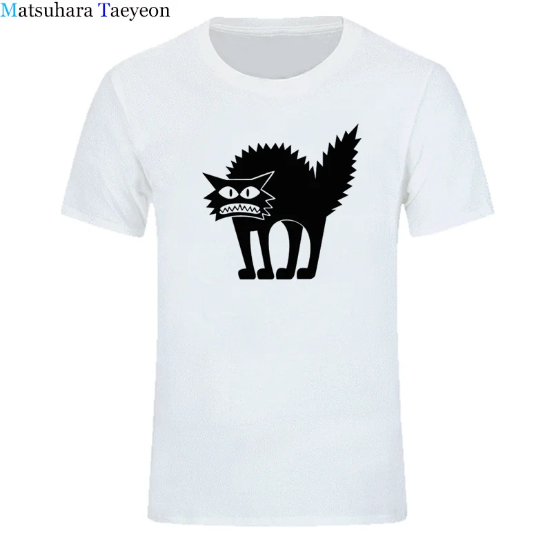 Мужская брендовая Оригинальная футболка с коротким рукавом и рисунком черной