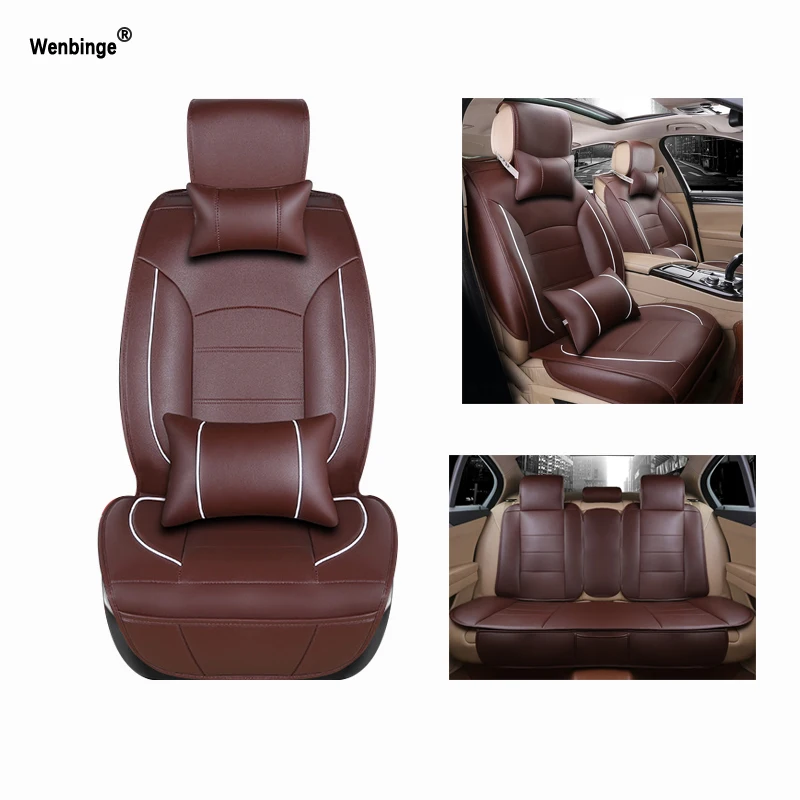 Универсальный кожаный чехол на автомобильное сиденье для Porsche SsangYong Isuzu Audi Chrysler