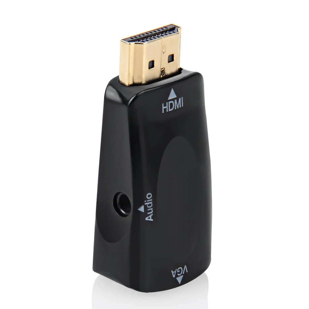 HDMI к VGA адаптер 1080P папа Женский конвертер Высокое качество с аудио кабелем HD для