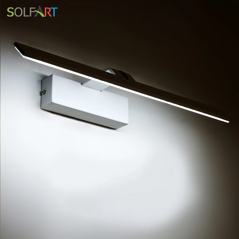 SOLFART современный светодиодный бра настенный светильник s arandela для ванной комнаты зеркала с подсветкой железная краска акриловый зеркальный светильник для ванной комнаты 6327