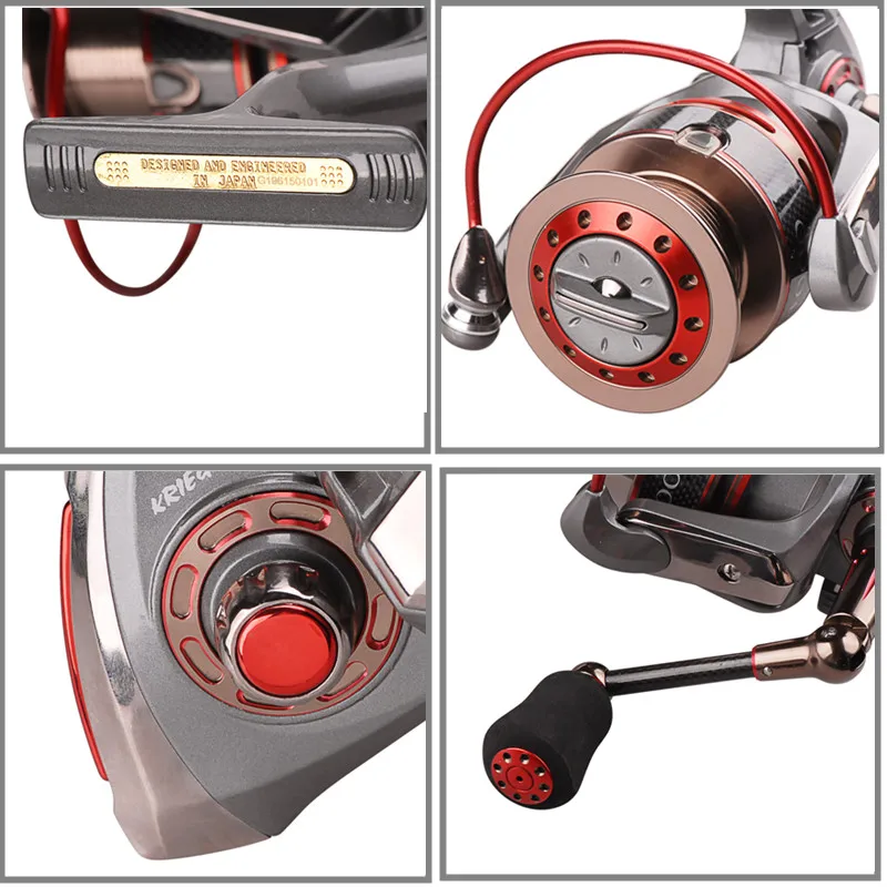 RYOBI KRIEGER 7 BB спиннинговые Рыболовные катушки полностью Металлическая катушка для карпа Pescaria Moulinet Peche Carretilha Para Pesca Carretel De Pesca