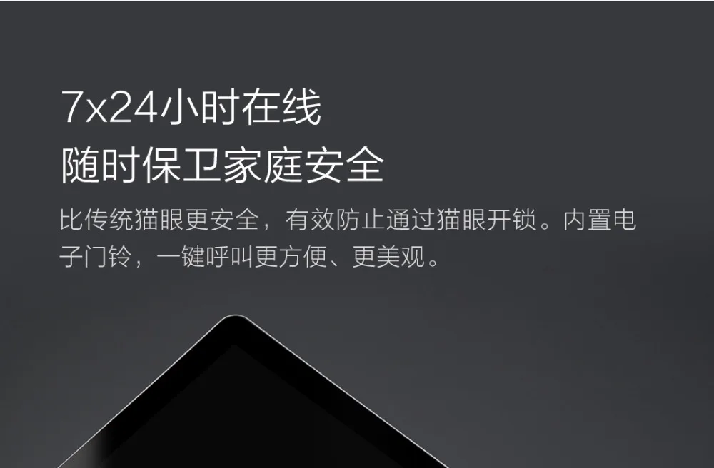 Xiaomi Loock дверной звонок люк умный видеодомофон кошачий глаз молодежное издание детектор лица для домашнего офиса безопасности Mijia APP LSC-Y01