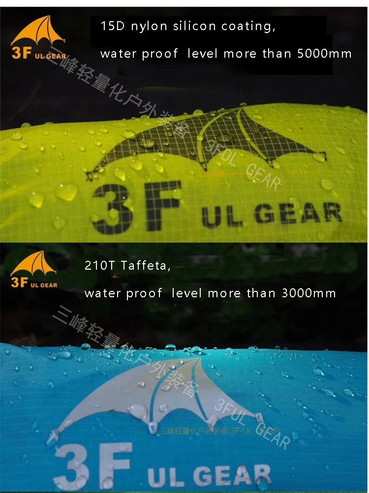 3F Ul gear 3 в 1 Сверхлегкий походный велосипедный плащ открытый тент Кемпинг Мини брезент солнечные укрытия 15D силикон 210T тафта