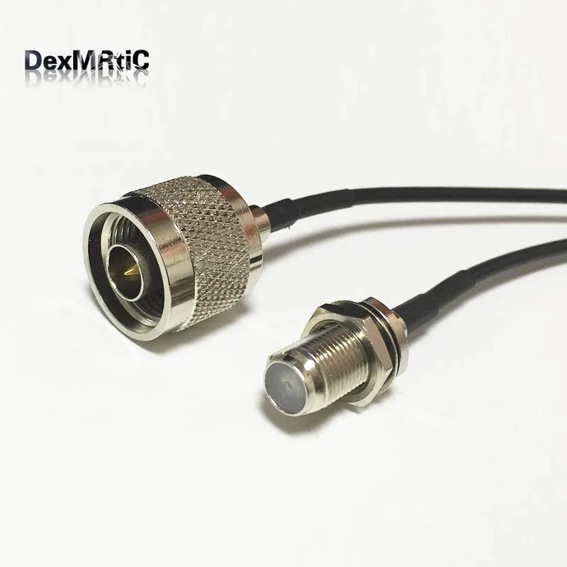 НОВЫЙ N штекер переключателя F Женский Соединительный кабель RG174 оптовая продажа