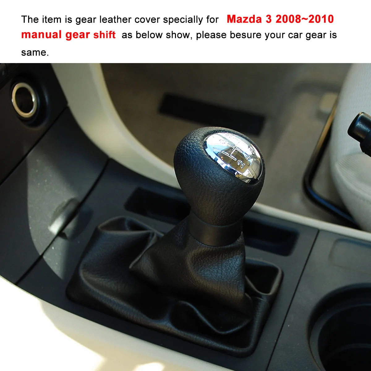 Чехлы для шестерни чехол Mazda 3 2008 ~ 2010 Ручной Чехол переключения передач кожаные