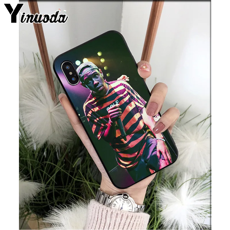 

Yinuoda tyler the creator Golf bees Silicone Soft TPU black Phone Case for Apple iPhone 8 7 6 6S Plus X XS MAX 5 5S SE XR Cover