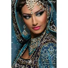 DIY 5D алмазная живопись Красивая индийская леди Алмазная мозаика икона полная вышивка Стразы RA0650