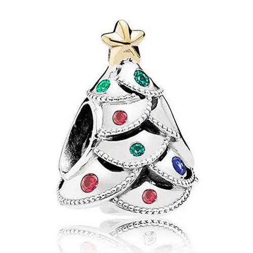 Европейский кристалл Рождественская елка звезда Микки Маус сердце любовь Бусы