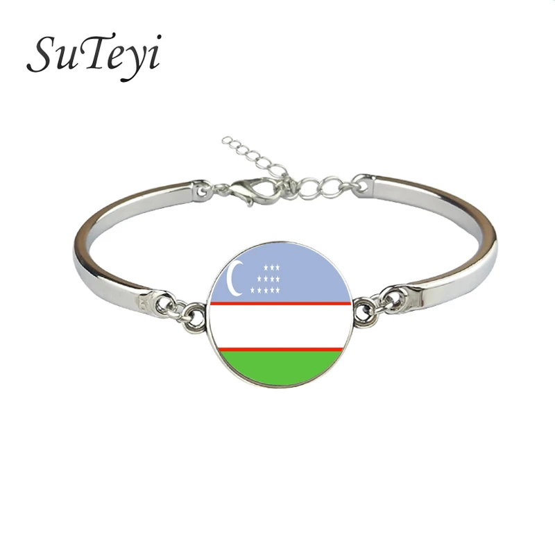 Стеклянные браслеты с шармами SUTEYI Туркестан Вануату гвателмала Венесуэла Бруней