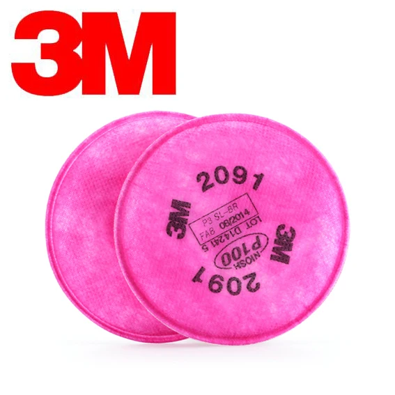 3M 2091 P100 фильтр/пыленепроницаемые хлопковые радиоактивные частицы/сварочный дым