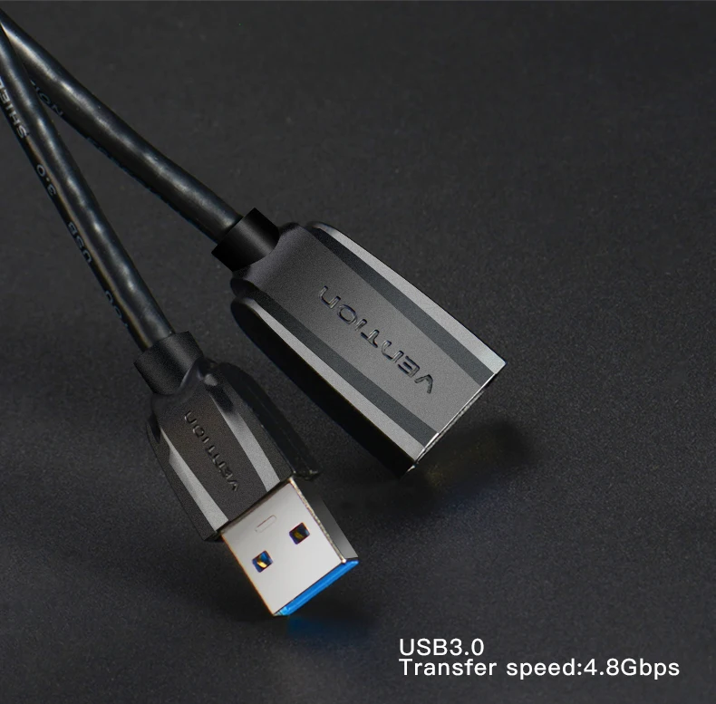 Vention USB-USB кабель-удлинитель папа-мама USB2.0 3,0 кабель-код для компьютера для защиты USB порта 5 м 3 м 2 м кабель-удлинитель